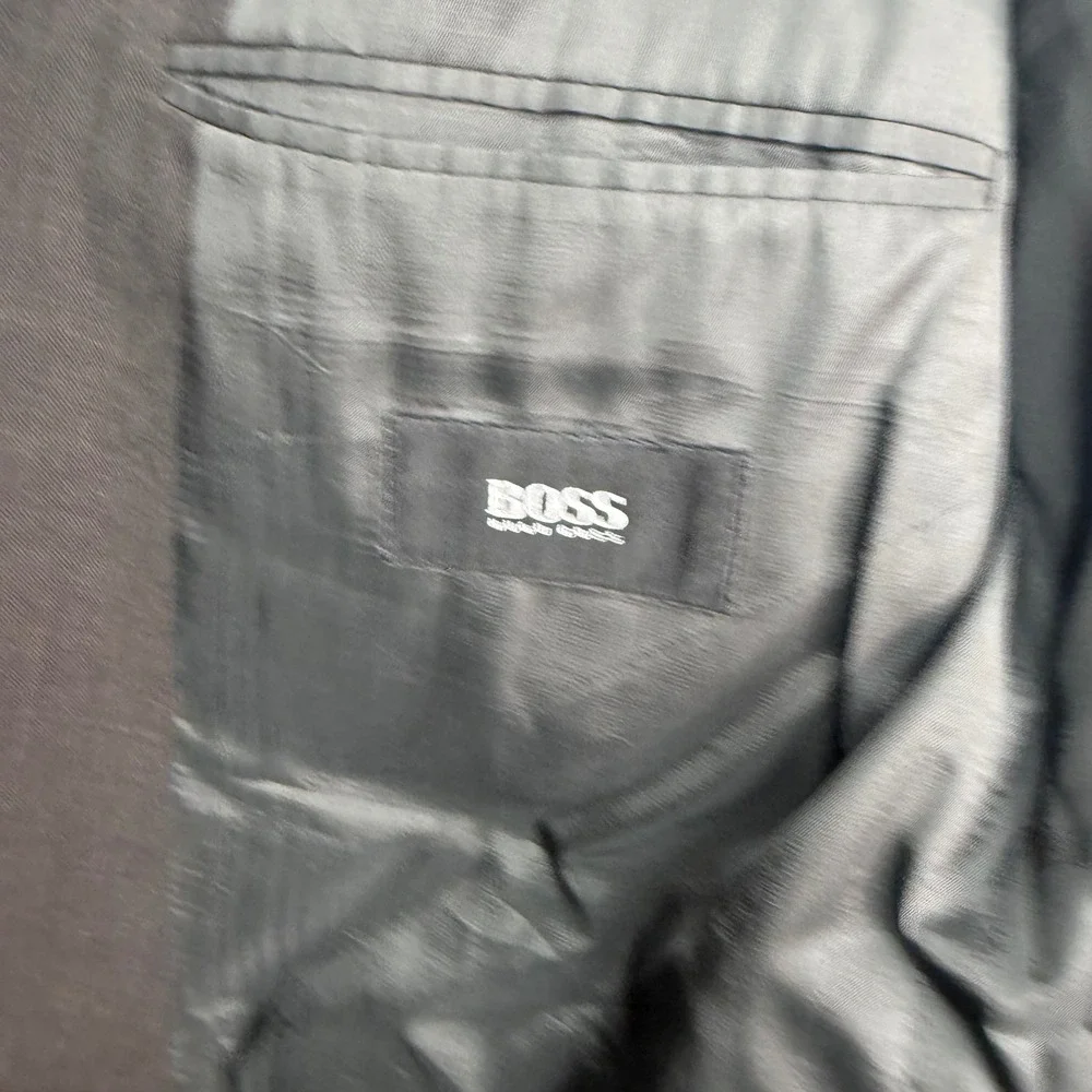 Hugo Boss Blazer Mens 42R Gray Galilei Sigma 100% Virgin Wool Sport Coat